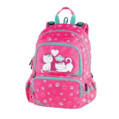   PULSE Hátizsák, anatómiai, PULSE "Anatomic Miu Mrrr", zöld-rózsaszín