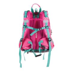   PULSE Hátizsák, anatómiai, PULSE "Anatomic Miu Mrrr", zöld-rózsaszín