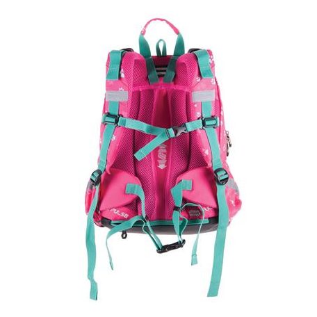 PULSE Hátizsák, anatómiai, PULSE "Anatomic Miu Mrrr", zöld-rózsaszín