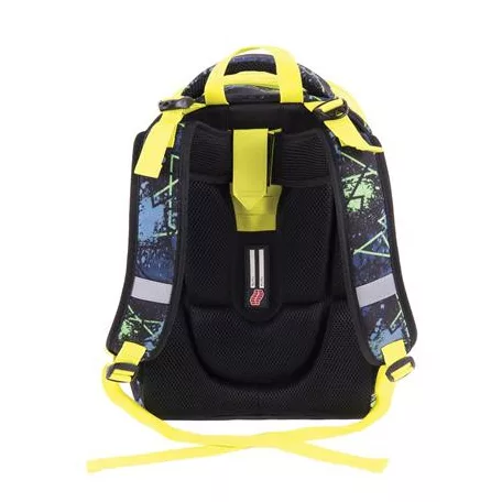 PULSE Hátizsák, anatómiai, PULSE "Anatomic Cube T-Rex", fekete-zöld