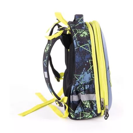 PULSE Hátizsák, anatómiai, PULSE "Anatomic Cube T-Rex", fekete-zöld