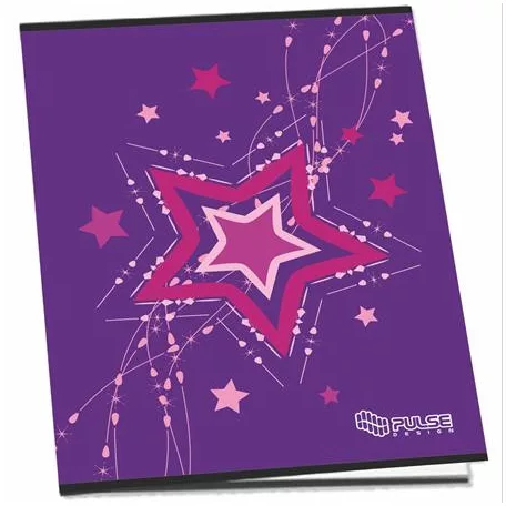 PULSE Füzet, tűzött, A5, kockás, 52 lap, PULSE "Girls"