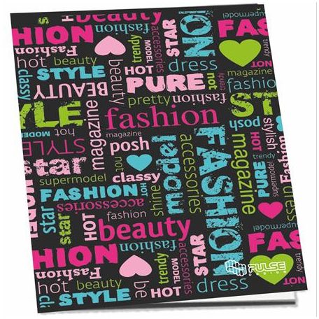 PULSE Füzet, tűzött, A5, kockás, 52 lap, PULSE "Girls"