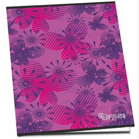 PULSE Füzet, tűzött, A5, kockás, 52 lap, PULSE "Girls"