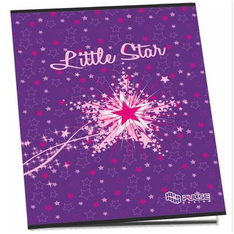 PULSE Füzet, tűzött, A4, kockás, 52 lap, PULSE "Girls"