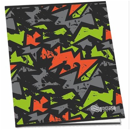 PULSE Füzet, tűzött, A5, kockás, 52 lap, PULSE "Boys"