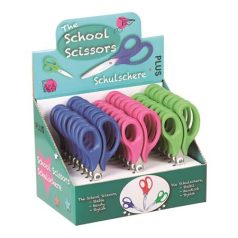   PLUS Olló display, iskolai, 14,5 cm, PLUS "Fitcut Smart", 3 különböző szín