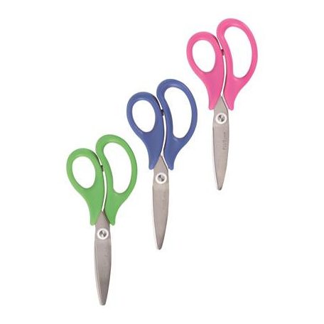 PLUS Olló display, iskolai, 14,5 cm, PLUS "Fitcut Smart", 3 különböző szín