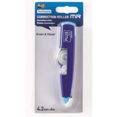   PLUS Hibajavító roller, 4,2mm x 6m, PLUS "MR", kék