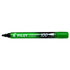   PILOT Alkoholos marker, 1 mm, kúpos, PILOT "Permanent Marker 100", zöld