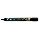 PILOT Alkoholos marker, 1,5-4 mm, vágott, PILOT "Permanent Marker 400", fekete