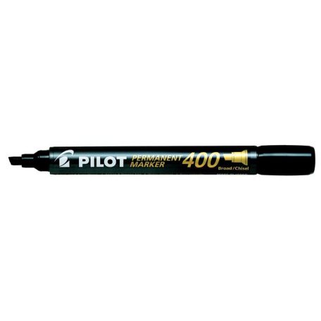 PILOT Alkoholos marker, 1,5-4 mm, vágott, PILOT "Permanent Marker 400", fekete