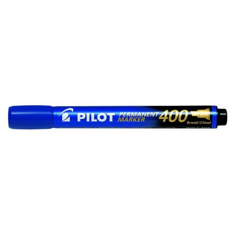 PILOT Alkoholos marker, 1,5-4 mm, vágott, PILOT "Permanent Marker 400", kék