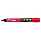PILOT Alkoholos marker, 1,5-4 mm, vágott, PILOT "Permanent Marker 400", piros
