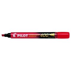   PILOT Alkoholos marker, 1,5-4 mm, vágott, PILOT "Permanent Marker 400", piros