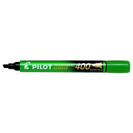 PILOT Alkoholos marker, 1,5-4 mm, vágott, PILOT "Permanent Marker 400", zöld