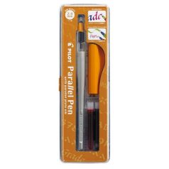   PILOT Töltőtoll, 0,5-2,4 mm, narancssárga kupak, PILOT "Parallel Pen"