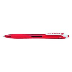   PILOT Golyóstoll, 0,22 mm, nyomógombos, PILOT "Rexgrip", piros