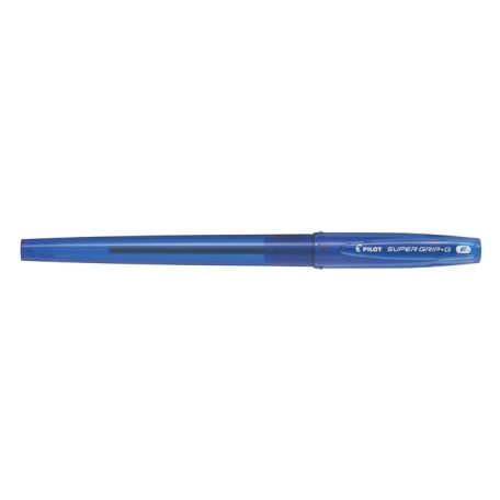 PILOT Golyóstoll, 0,22 mm, kupakos, PILOT "Super Grip G", kék