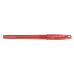   PILOT Golyóstoll, 0,22 mm, kupakos, PILOT "Super Grip G", piros