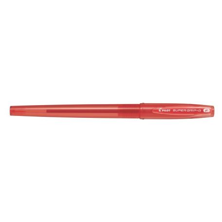 PILOT Golyóstoll, 0,22 mm, kupakos, PILOT "Super Grip G", piros