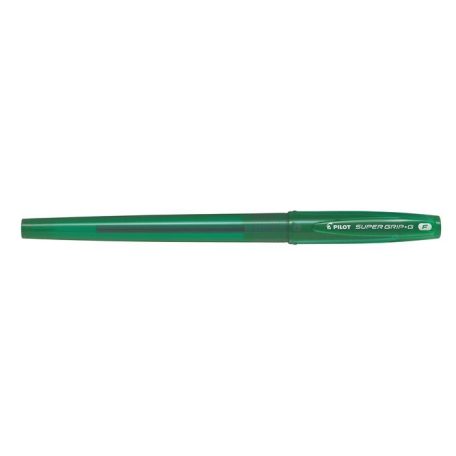 PILOT Golyóstoll, 0,22 mm, kupakos, PILOT "Super Grip G", zöld