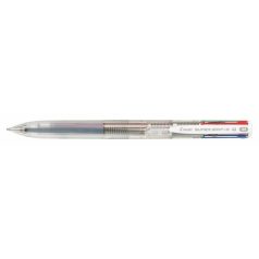   PILOT Golyóstoll, 0,27 mm, nyomógombos, áttetsző, PILOT "Super Grip G", négyszínű