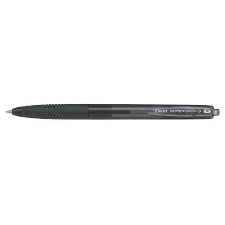 PILOT Golyóstoll, 0,22 mm, nyomógombos, PILOT "Super Grip G", fekete