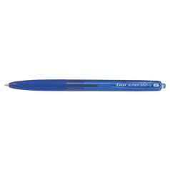   PILOT Golyóstoll, 0,22 mm, nyomógombos, PILOT "Super Grip G", kék