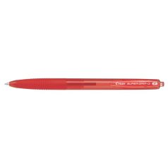   PILOT Golyóstoll, 0,22 mm, nyomógombos, PILOT "Super Grip G", piros