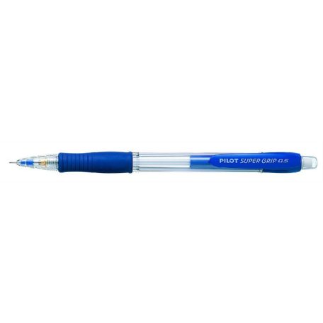 PILOT Nyomósirón, 0,5 mm, PILOT "SuperGrip", kék