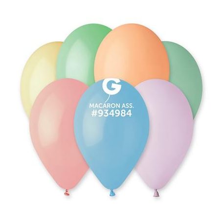 Léggömb, 26 cm, vegyes pasztel színekben