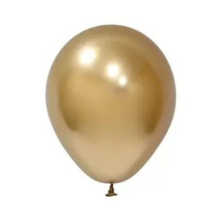 Léggömb, 30cm, "Balonevi", króm arany