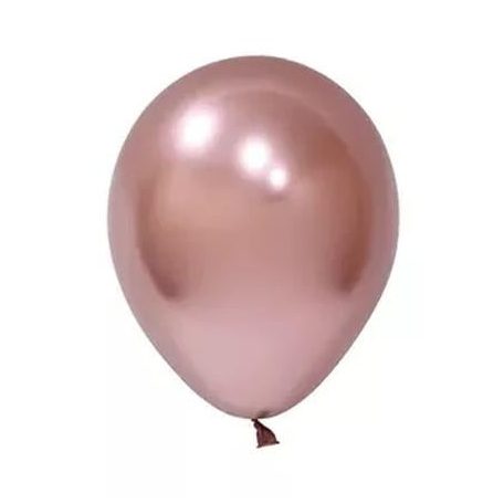 Léggömb, 30cm, "Balonevi", króm rosegold