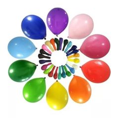 Léggömb, 30cm, "Balonevi", vegyes színek