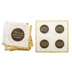   Szalvéta, 33x33 cm, "Boldog Születésnapot", elegáns