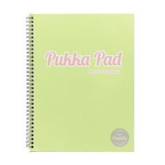   PUKKA PAD Spirálfüzet, A4, vonalas, 100 lap, PUKKA PAD "Pastel Jotta Pad", vegyes szín
