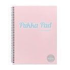 PUKKA PAD Spirálfüzet, A4, vonalas, 100 lap, PUKKA PAD "Pastel Jotta Pad", vegyes szín