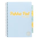 PUKKA PAD Spirálfüzet, A4, vonalas, 100 lap, PUKKA PAD "Pastel project book", vegyes szín