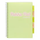 PUKKA PAD Spirálfüzet, A4, vonalas, 100 lap, PUKKA PAD "Pastel project book", vegyes szín