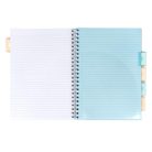 PUKKA PAD Spirálfüzet, A4, vonalas, 100 lap, PUKKA PAD "Pastel project book", vegyes szín