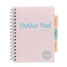 PUKKA PAD Spirálfüzet, A5, vonalas, 100 lap, PUKKA PAD "Pastel project book", vegyes szín