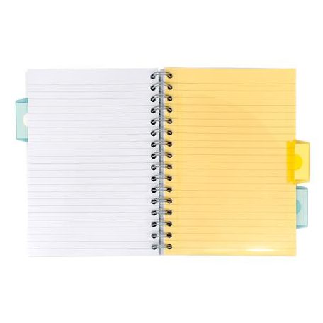 PUKKA PAD Spirálfüzet, A5, vonalas, 100 lap, PUKKA PAD "Pastel project book", vegyes szín