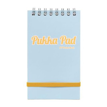 PUKKA PAD Jegyzetfüzet, spirálozott, A7, vonalas, 50 lap, PUKKA PAD "Pastel", vegyes színek