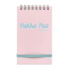 PUKKA PAD Jegyzetfüzet, spirálozott, A7, vonalas, 50 lap, PUKKA PAD "Pastel", vegyes színek