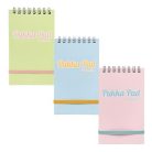 PUKKA PAD Jegyzetfüzet, spirálozott, A7, vonalas, 50 lap, PUKKA PAD "Pastel", vegyes színek