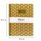 PUKKA PAD Spirálfüzet, A4+, vonalas, 100 lap, PUKKA PAD "Floral Jotta Notebook", vegyes minta