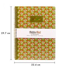   PUKKA PAD Spirálfüzet, A4+, vonalas, 100 lap, PUKKA PAD "Floral Jotta Notebook", vegyes minta