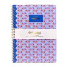PUKKA PAD Spirálfüzet, A4+, vonalas, 100 lap, PUKKA PAD "Floral Jotta Notebook", vegyes minta