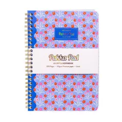   PUKKA PAD Spirálfüzet, A5, vonalas, 100 lap, PUKKA PAD "Floral Jotta Notebook", vegyes minta